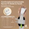 LEVIERO Gymnastics Grips Set Narrow Squeeze, Grips for Gymnastics Girls, Dowel Grips with Soft Leather, Double Buckle Wrist Closure, and Adjustable Finger Holes, for All Ages - (White, 3) view 4
