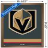 Trends International NHL Vegas Golden Knights - Logo 21 Wall Poster, 14.725" x 22.375", Bronze Framed Version view 3