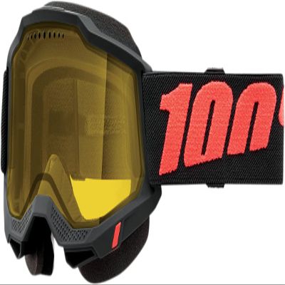 100% ACCURI 2 SNOWMOBILE Goggle Borego - Yellow Lens