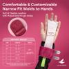 LEVIERO Gymnastics Grips Set Narrow Squeeze, Grips for Gymnastics Girls, Dowel Grips with Soft Leather, Double Buckle Wrist Closure, and Adjustable Finger Holes, for All Ages - (Pink, 3) view 4