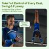 LEVIERO Gymnastics Grips Set Narrow Squeeze, Grips for Gymnastics Girls, Dowel Grips with Soft Leather, Double Buckle Wrist Closure, and Adjustable Finger Holes, for All Ages - (Aqua, 1) view 2