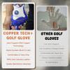 XEIRPRO Copper Tech Skeleton Golf Gloves Men Right Handed Golfer or Left Handed Golfer (2nd Gen) | Copper Compression Joint Support with Tacky Grip | Flexible & Comfortable Fit with Premium Leather view 4