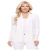 YEMAK Women's Knit Cardigan Sweater  Long Sleeve Open Front Basic Classic Casual Soft Lightweight Knitted Shrug with Pockets MK8558-WHITE-L view 1