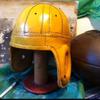 Past Time Sports Adult Green Bay 1940 Style Leather Football Helmet view 1