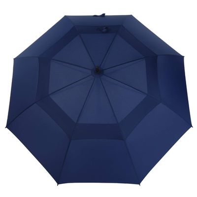MRTLLOA Extra Large Navy Blue Golf Umbrella, 54/62/68/72 Inch Automatic Open, Oversize Double Canopy Vented Windproof Waterproof Sports Umbrellas for Rain(72 Inch Navy Blue)