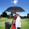 MRTLLOA Extra Large Black Golf Umbrella, 54/62/68/72 Inch Automatic Open, Oversize Double Canopy Vented Windproof Waterproof Sports Umbrellas for Rain(72 Inch Black) view 2