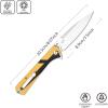Sitivien ST123 Folding Knife, D2 Blade and G10 Handle EDC Tool Knife with Pocket Clip for Outdoor Camping EDC(Yellow) view 2