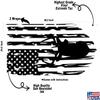 Cornhole Board Vinyl Wrap Decals (Set of 2) Patriotic Bean Bag Toss Wrap Stickers (White Deer) view 2