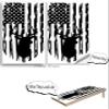 Cornhole Board Vinyl Wrap Decals (Set of 2) Patriotic Bean Bag Toss Wrap Stickers (White Deer) view 3