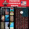 Cornhole Board Vinyl Wrap Decals (Set of 2) Patriotic Bean Bag Toss Wrap Stickers (Metal) view 4