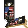 Cornhole Board Vinyl Wrap Decals (Set of 2) Patriotic Bean Bag Toss Wrap Stickers (Take a Knee) view 1
