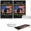 Cornhole Board Vinyl Wrap Decals (Set of 2) Patriotic Bean Bag Toss Wrap Stickers (Take a Knee) view 3