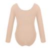 Moily Kids Girls Turtle Neck Long Sleeve Solid Color Gymnastics Leotard Ballet Dance Unitard Sports Top U-Apricot 8-10 view 2