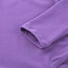 Moily Kids Girls Turtle Neck Long Sleeve Solid Color Gymnastics Leotard Ballet Dance Unitard Sports Top U-Lavender 5-6 view 4