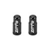 X AUTOHAUX 2pcs Aluminum Alloy Valve Caps French Type Valve Tire Dust Covers for Bicycle Mountain Bike Road Bike MTB Black view 1