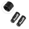 X AUTOHAUX 2pcs Aluminum Alloy Valve Caps French Type Valve Tire Dust Covers for Bicycle Mountain Bike Road Bike MTB Black view 4