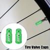 X AUTOHAUX 2pcs Aluminum Alloy Valve Caps French Type Valve Tire Dust Covers for Bicycle Mountain Bike Road Bike MTB Green view 2