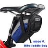 1L Bicycle Bag Waterproof Bicycle Saddle Bag Large Capacity Cycling Foldable Tail Rear Bag MTB Road Trunk Rear Seats Bag (Blue) view 3