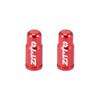 X AUTOHAUX 2pcs Aluminum Alloy Valve Caps French Type Valve Tire Dust Covers for Bicycle Mountain Bike Road Bike MTB Red view 1