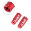 X AUTOHAUX 2pcs Aluminum Alloy Valve Caps French Type Valve Tire Dust Covers for Bicycle Mountain Bike Road Bike MTB Red view 4