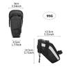 1L Bicycle Bag Waterproof Bicycle Saddle Bag Large Capacity Cycling Foldable Tail Rear Bag MTB Road Trunk Rear Seats Bag (Black) view 2