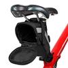 1L Bicycle Bag Waterproof Bicycle Saddle Bag Large Capacity Cycling Foldable Tail Rear Bag MTB Road Trunk Rear Seats Bag (Black) view 3