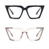 Retro Cat Eye Blue Light Blocking Glasses for Women Ladies Eyewear (black/light pink, 1.75) view 2