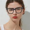Retro Cat Eye Blue Light Blocking Glasses for Women Ladies Eyewear (black/light pink, 1.75) view 4