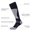 CS CELERSPORT 3 Pack Wool Ski Socks for Men and Women Skiing, Snowboarding, Cold Weather, Winter Performance Socks, Dark Grey+Light Grey+Blue, Large view 3