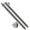 WILDROAD Tarp Poles Tent Poles Canopy Poles 7.7 ft, Telescoping Aluminum Poles with Non-Slip Aluminum Cone Bottom, Portable and Lightweight Camping Gear for Camping and Awnings, Set of 2 view 1