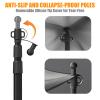 WILDROAD Tarp Poles Tent Poles Canopy Poles 7.7 ft, Telescoping Aluminum Poles with Non-Slip Aluminum Cone Bottom, Portable and Lightweight Camping Gear for Camping and Awnings, Set of 2 view 4