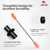 Abahub 1 x Kayak Paddles, 95 Inch Kayaking Oars for Boating, Canoeing with Extra Paddle Leash, Aluminum Alloy Shaft Orange Plastic Blade view 4