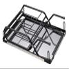 Captain Stag UC-568 Outdoor Table, Bonfire Table, Firewood Rack, Stainless Steel, Wood Rack Table, Width 17.3 x Depth 11.8 x Height 10.2 inches (440 x 300 x 260 mm), Storage Bag Included, Silver view 4