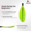 Abahub 1 x Kayak Paddles, 86 Inch Kayaking Oars for Boating, Canoeing with Extra Paddle Leash, Aluminum Alloy Shaft Green Plastic Blade view 3