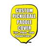 iPrint Custom Pickle Ball Paddles Cover with Your Image Photo Text or Logo, Personalized Paddles Covers Sleeves Fits Most Rackets, 8.26 x 11.61 inch, Yellow view 1