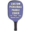 iPrint Custom Pickle Ball Paddles Cover with Your Image Photo Text or Logo, Personalized Paddles Covers Sleeves Fits Most Rackets, 8.26 x 11.61 inch, Violet view 2
