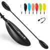 Abahub 1 x Kayak Paddles, 95 Inch Kayaking Oars for Boating, Canoeing with Extra Paddle Leash, Aluminum Alloy Shaft Black Plastic Blade view 1