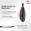Abahub 1 x Kayak Paddles, 95 Inch Kayaking Oars for Boating, Canoeing with Extra Paddle Leash, Aluminum Alloy Shaft Black Plastic Blade view 3