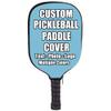 iPrint Custom Pickle Ball Paddles Cover with Your Image Photo Text or Logo, Personalized Paddles Covers Sleeves Fits Most Rackets, 8.26 x 11.61 inch, Sky Blue view 2