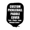 iPrint Custom Pickle Ball Paddles Cover with Your Image Photo Text or Logo, Personalized Paddles Covers Sleeves Fits Most Rackets, 8.26 x 11.61 inch, Black view 1