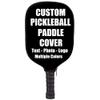iPrint Custom Pickle Ball Paddles Cover with Your Image Photo Text or Logo, Personalized Paddles Covers Sleeves Fits Most Rackets, 8.26 x 11.61 inch, Black view 2