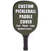 iPrint Custom Pickle Ball Paddles Cover with Your Image Photo Text or Logo, Personalized Paddles Covers Sleeves Fits Most Rackets, 8.26 x 11.61 inch, Military Green view 2