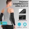 Padded Arm Sleeves 2 Pack, Elbow Forearm Crashproof Pads for Football Basketball Volleyball Soccer view 3