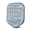 iPrint Custom Pickle Ball Paddles Cover with Your Image Photo Text or Logo, Personalized Paddles Covers Sleeves Fits Most Rackets, 8.26 x 11.61 inch, Light Blue view 1