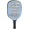 iPrint Custom Pickle Ball Paddles Cover with Your Image Photo Text or Logo, Personalized Paddles Covers Sleeves Fits Most Rackets, 8.26 x 11.61 inch, Light Blue view 2