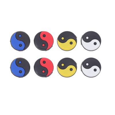 LIOOBO Tennis Racket Vibration Dampener Soft Silicon Yin Yang Shape Tennis Dampeners Racket Absorbing Shocks for Racquetball Mixed Colors