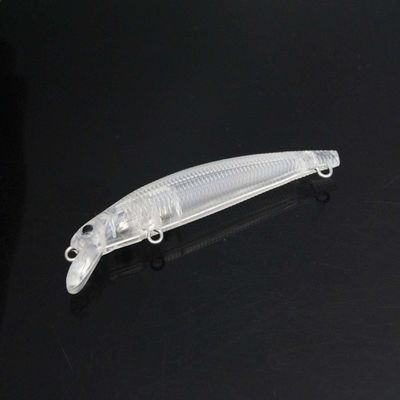 10pcs Fishing Unpainted Minnowbait Blank Hard Clear Lure Body 68mm 2.16g Topwater Freshwater Crankbait Artifical Bait with Free Eye LQG27