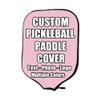 iPrint Custom Pickle Ball Paddles Cover with Your Image Photo Text or Logo, Personalized Paddles Covers Sleeves Fits Most Rackets, 8.26 x 11.61 inch, Pink view 1