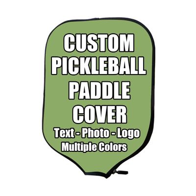 iPrint Custom Pickle Ball Paddles Cover with Your Image Photo Text or Logo, Personalized Paddles Covers Sleeves Fits Most Rackets, 8.26 x 11.61 inch, Kiwi