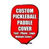 iPrint Custom Pickle Ball Paddles Cover with Your Image Photo Text or Logo, Personalized Paddles Covers Sleeves Fits Most Rackets, 8.26 x 11.61 inch, Red view 1